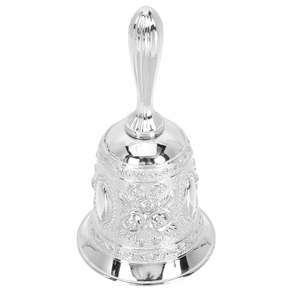 OUNONA Silver Zinc Alloy Mini Bell for Kids Decorative Ornament Perfect for Home Xmas Party and School Events