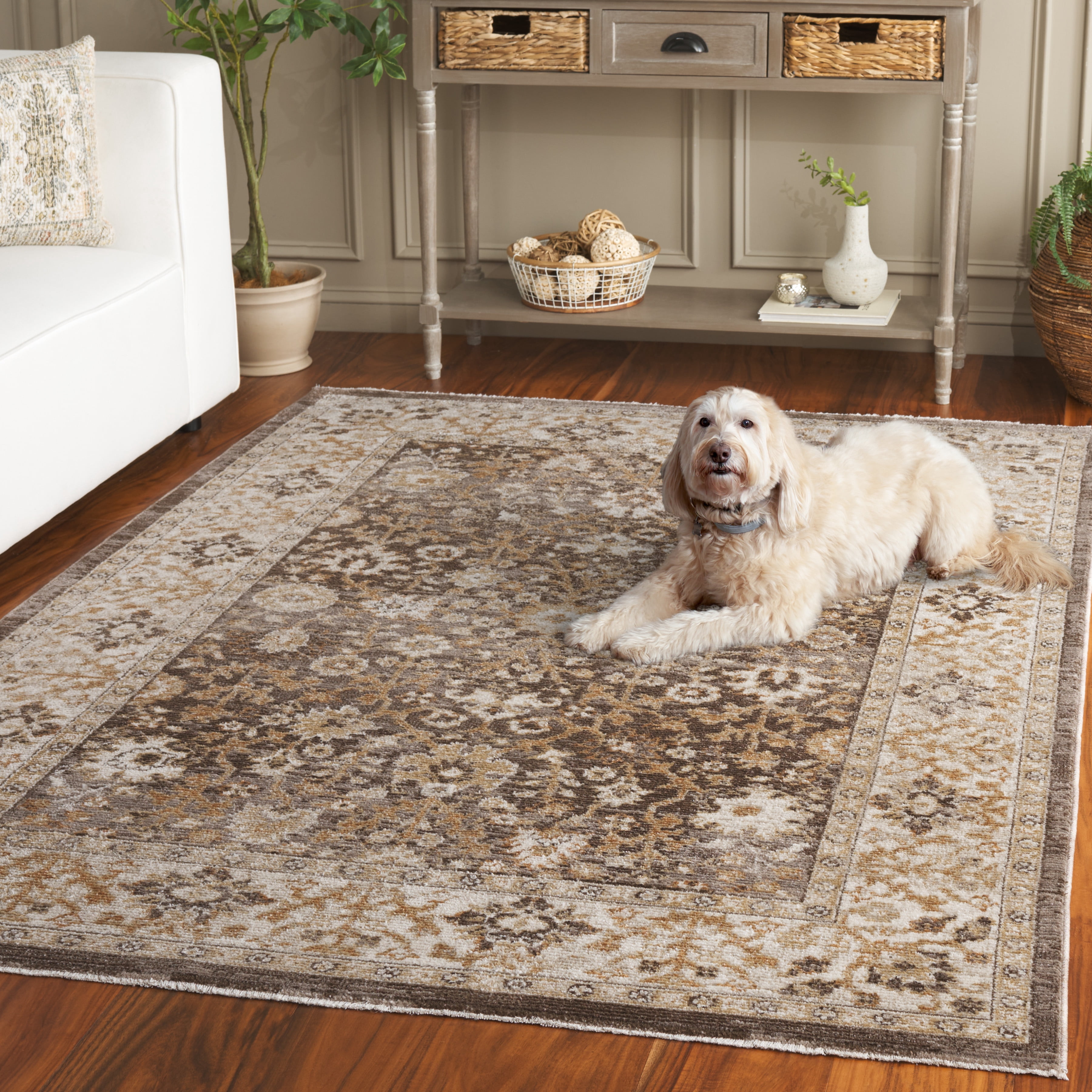 Safavieh Hazel Henley Oriental Area Rug, Brown/Ivory, 9' x 12'