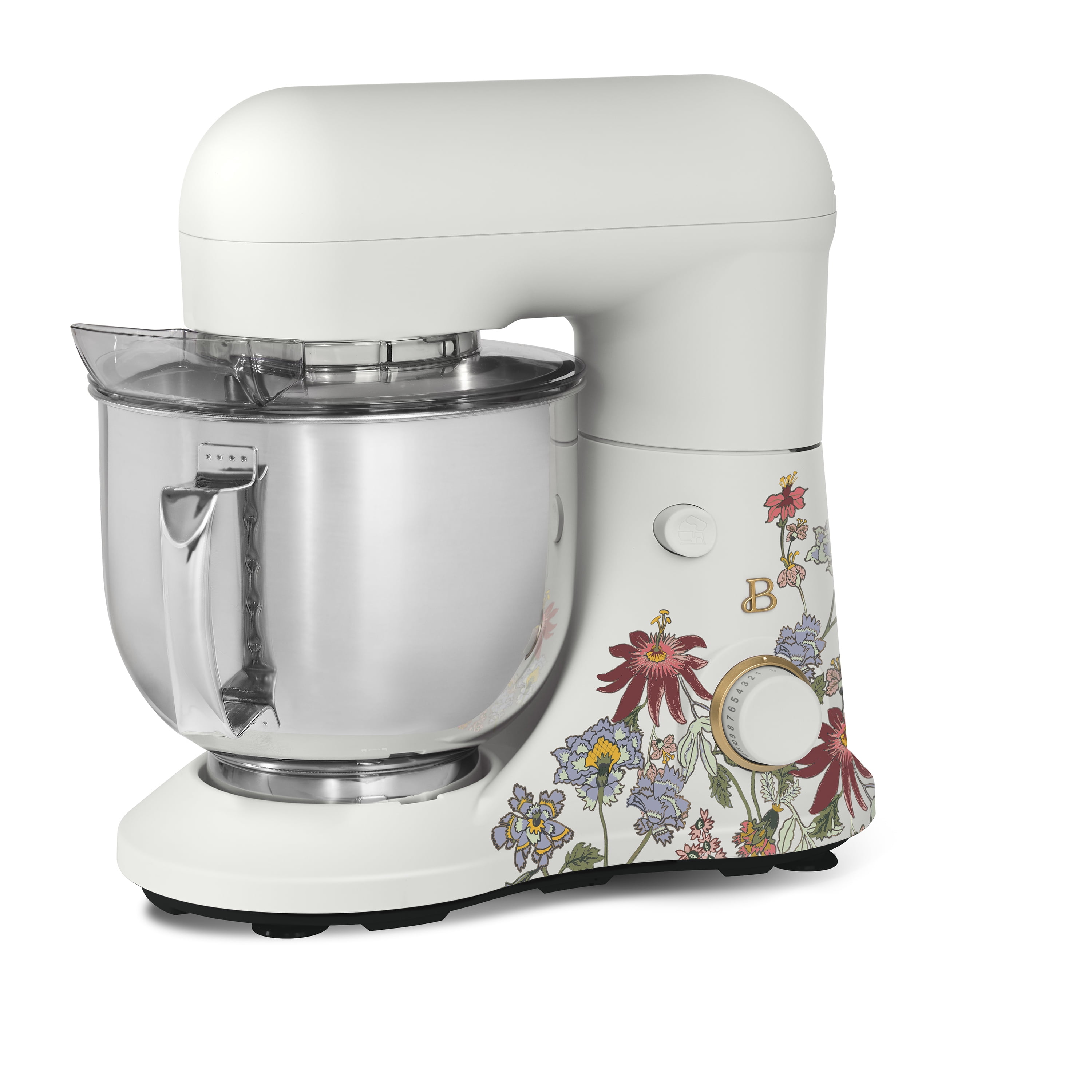 Beautiful 5.3 Qt Stand Mixer, Lightweight & Powerful with Tilt-Head, Wildflower White Icing by Drew Barrymore
