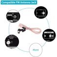 thumbnail image 1 of Antena de radio FM Antena FM interior Antena dipolo en forma de Y Adaptador de antena FM coaxial de 75 ohmios Conector macho F para receptor AV estéreo Amplificador de cine en casa 1 pieza, 1 of 2