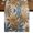 Light Beige Gray Green Tan, variant on Navy Blue Brown 60 Inch Table Runner, Retro Tropical Palm Leaves Botanical Farmhouse Dresser Scarf Cotton & Linen Tablerunner for Dining/Kitchen Island/Holiday Party Décor 13" x 60"