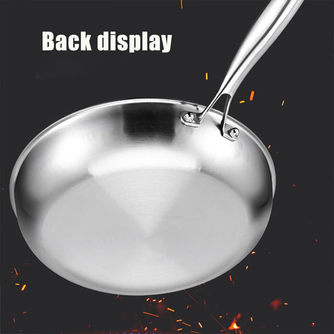 Titancore Titanium Hammered Pan Pro, Pure Titaniums Frying Pan Multifunctional Non Stick, Titanium Hammered Wok Pro With Lid Set Wok Induction Gas Electric Stoves