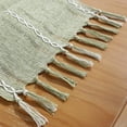 thumbnail image 4 of Rustic Linen Table Runner Farmhouse Style Table Runners Table Runner with Hand-Tassels for Dining Room Decorations, 4 of 6