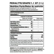 Pedialyte Electrolyte Solution, Grape, Hydration Drink, 1 Liter