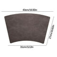 thumbnail image 3 of Boho Placemats Hotel Restaurant Placemats Leather Dining Placemats Fan-Shaped Western-Style Placemats European-Style Heat Table Mats Leather Patterned Placemats Non Slip Placemats, 3 of 6