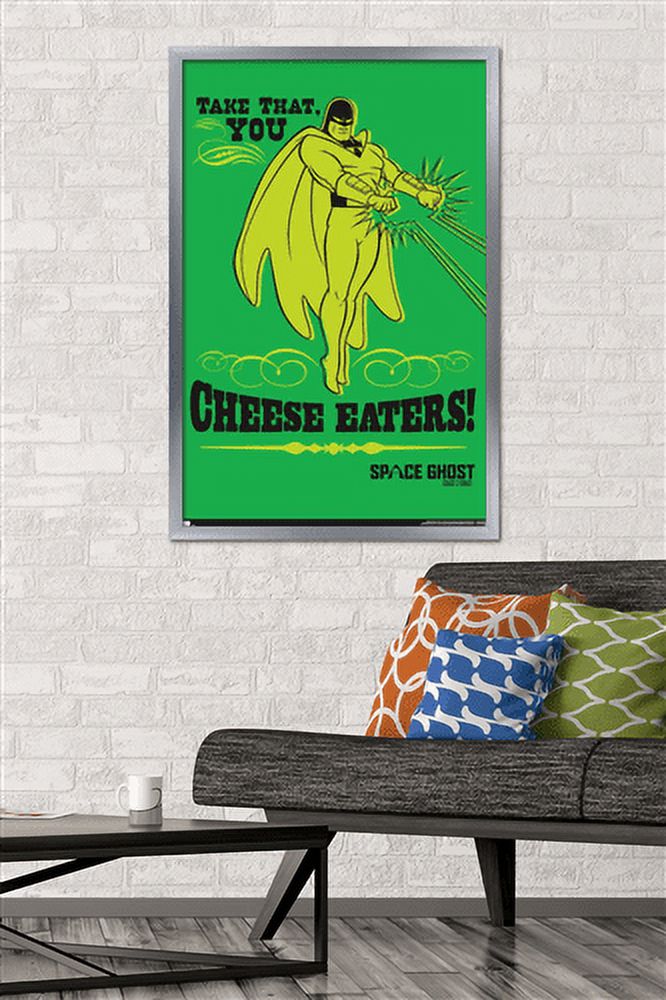 Space Ghost Coast to Coast - Cheese Eaters Wall Poster, 22.375" x 34", Framed