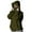 Army Green, variant on Women's Balaclava Hoodie Zip Up Jacket Double Hooded Sweatshirt With Mask Wind Trendy Outfits Casual Fashion Winter Clothing