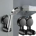 Unique Horizontal Setting Suction Cup Handheld Shower Head Holder 360