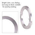 thumbnail image 5 of 5 Rolls 5mm Flat Aluminum Wire Jewelry Findings for Jewelry Making DIY Necklace, 5 of 8