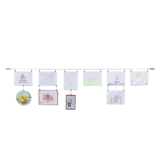 Juego de alambrones para cortinas Wallniture para tapicería, color plateado