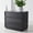 Black, variant on SAFAVIEH Couture Zeus Glam 3-Drawer Dresser, Medium Oak