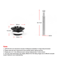 thumbnail image 4 of modification de Voiture Machine de Course Mini Couvercle Verrouillage Bouton 30mm type Capot Boucle 55mm Vis en Acier Inoxydable, 4 of 6