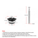 thumbnail image 4 of Cerradura para cubierta de minimáquina de carreras modificada para automóvil, botón de 30 mm, hebilla envolvente para capó, tornillo de acero inoxidable de 55 mm, 4 of 6