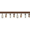 Wrights Brown Self Adhesive Hexagon Bead Trim