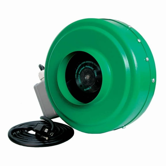 Hydrofarm ACDF6 Active Air 6 Inch Inline Duct Fan Blower with Mounts, 400 CFM