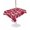 Red, variant on Outdoor Tablecloth with Umbrella Hole for Patio/Picnic/Party/Camping, Red Geometric Waterproof Table Cloth Rectangle Table Cover Washable, Abstract Stripes Modern Minimalist (52"x 70")