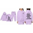 thumbnail image 3 of KidS Jesus Loves You Print Hooded Sweatshirts Long Sleeve Girls Loose Pullover and Jogger Sweatpants 2 Piece Fall Clothes Faith Over Fear Hoodie 7-8 Years Cute&nbsp;Boys Girls&nbsp;Clothing, 3 of 5