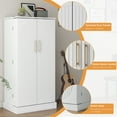 thumbnail image 3 of ETASE Kitchen Pantry Cabinet with Adjustable Shelves, Medium Density Fiberboard White, 3 of 11
