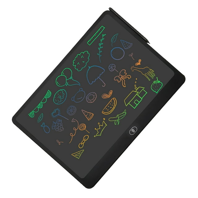 Bloc-Notes LCD, Tablette d'Écriture LCD 16 Pouces Colorée, Tableau de Gribouillage Électronique Portable Grand Écran pour Voyage en Plein Air