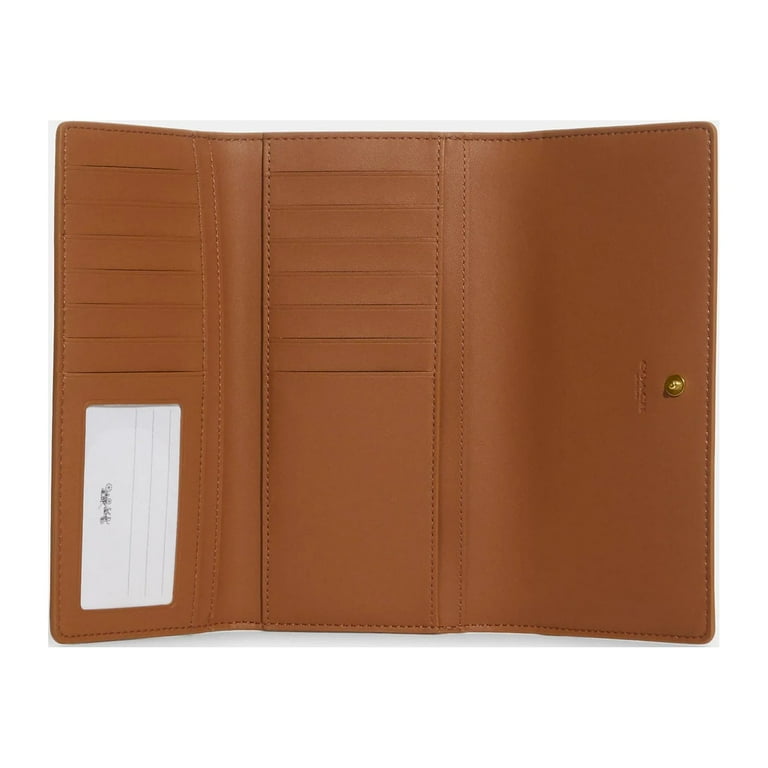 Coach Men's Slim Leather Card Case In Saddle