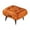 Orange, variant on Foot Stool Footstool Foot Rest Soft Sponge Construction Reinforced Metal Legs for Entryway Bedside Home