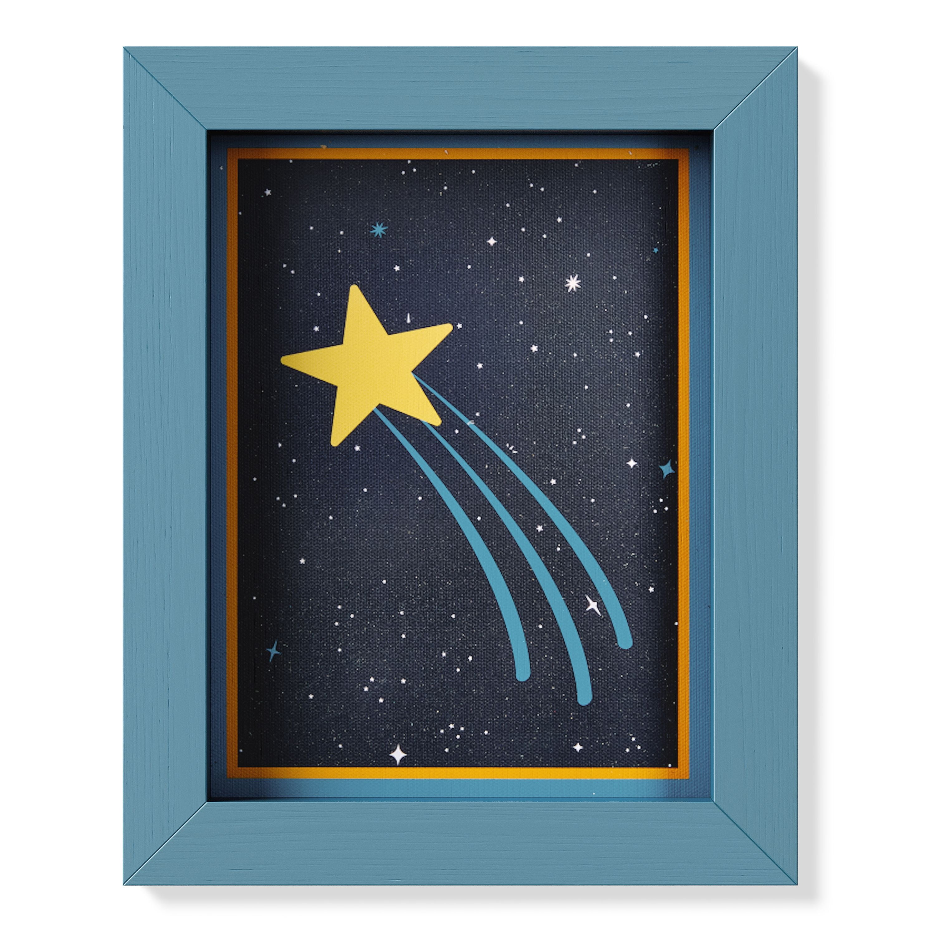 Mainstays Kids Space Dino 3-Piece Framed Wall Art Set
