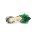 thumbnail image 4 of BLISSFUL STEP Women's Bow Knot Pointed Toe Block Heel Pumps, 4 of 7