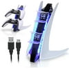 PS5 Controller Charger, Playstation 5 Controller Charging Station with LED Light