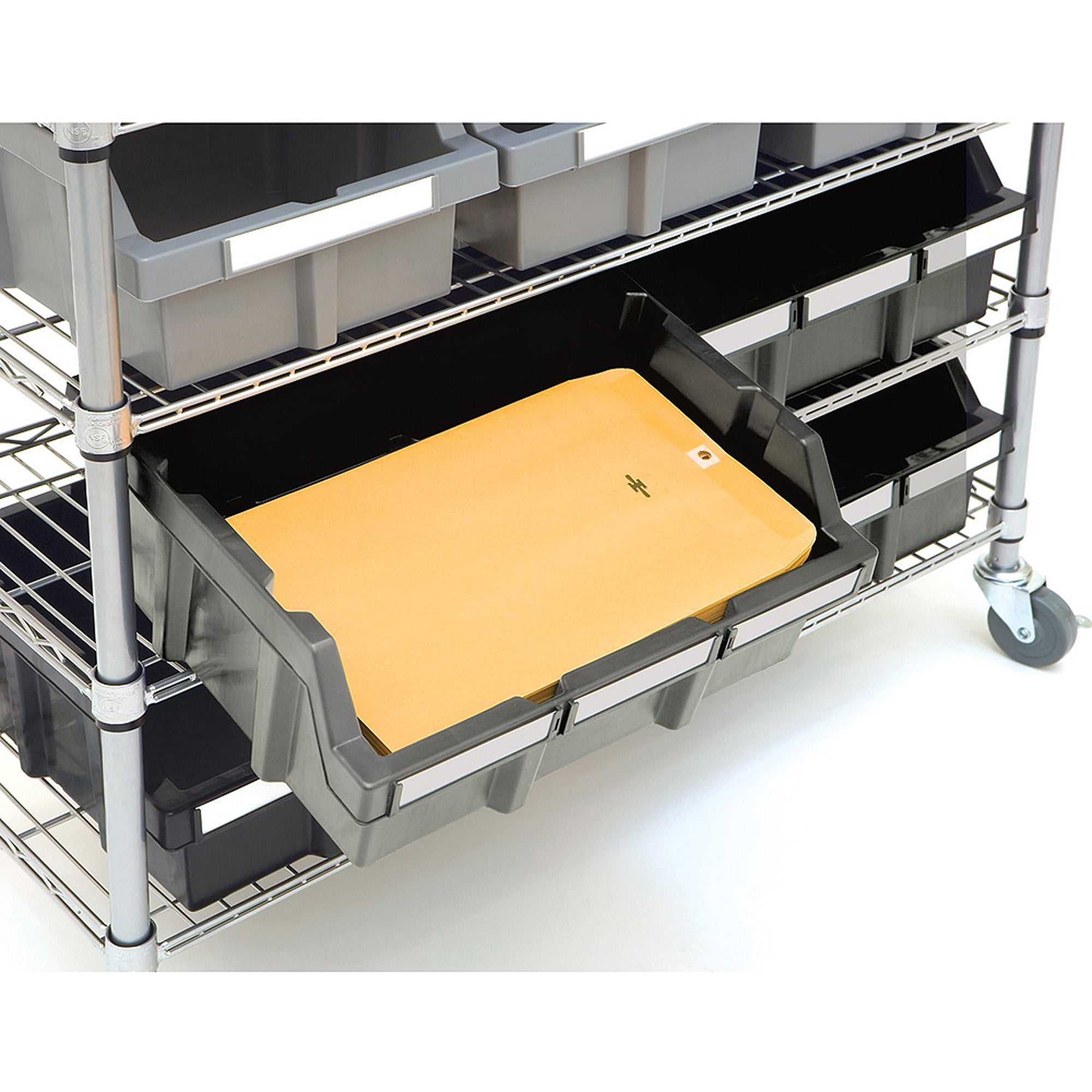 Seville Classics Commercial Bin Rack w/ Wheels - 22 Bins NEW FREE SHIPPING