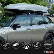 Roof Rack Flush Rail Cross Bars Carrier Anti-Theft Lockable 50 2 Pcs Black