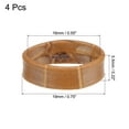 thumbnail image 2 of Uxcell 4 Pack PU Leather Loops Retaining Ring for 16mm Width Watch Band, Brown, 2 of 5
