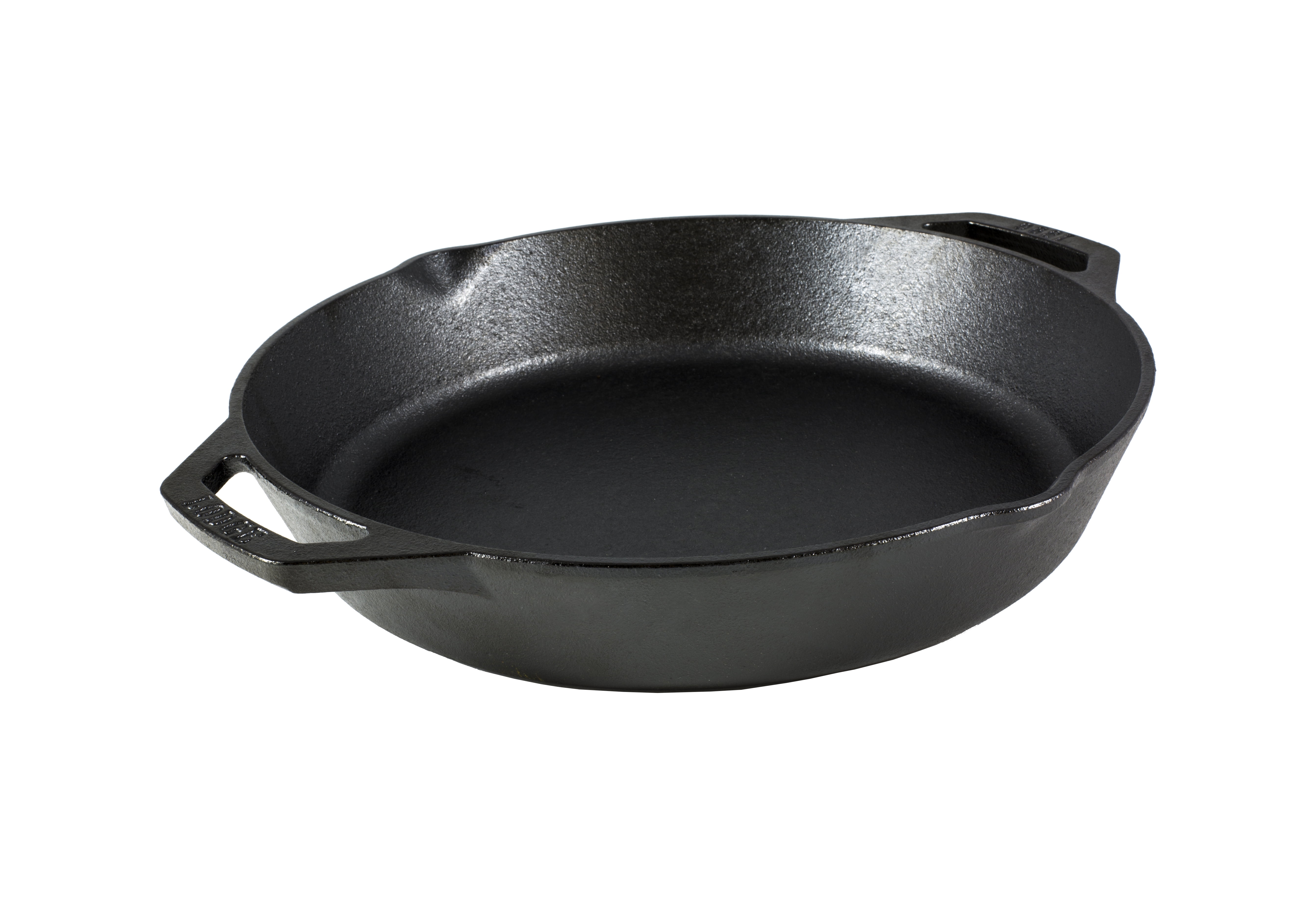 symbool Discrimineren Bukken Lodge Cast Iron 12" Seasoned Dual Handle Pan - Walmart.com