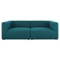 thumbnail image 2 of Modway Bartlett Upholstered Fabric 2-Piece Loveseat in Teal, 2 of 9