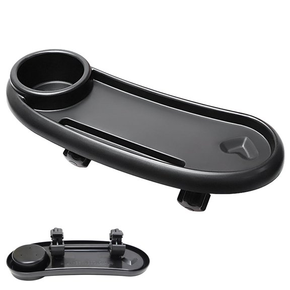 Soimiss Removable Stroller Tray Attachment Black Feeding Tray for Pushchair 1Pack
