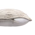 thumbnail image 3 of Laddha Home Designs Handwoven Reversible Striped Outdoor Throw Pillow Cover - 20" - Beige and Cream, 3 of 6