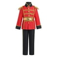 thumbnail image 5 of IBTOM CASTLE Boys Prince Charming Costume Halloween Cosplay Dress up Birthday Party Medieval Royal Prince Outfits for Toddler Child 3-4 Years Red+Black 4pcs, 5 of 8