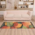 thumbnail image 2 of Yayeee Runner Rug for Bedroom 2'x6' Machine Washable Hallway Non Slip Mat, Colorful Leaves, 2 of 8