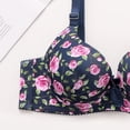 thumbnail image 4 of Aofany Underwire Bras For Women Push-Up Flower Printed Supportive Comfortable Everyday Bras With Adjustable Straps, 36B-42B, 4 of 5