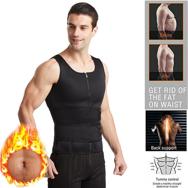 Hombres adelgazamiento cuerpo fajas corsé chaleco Abdomen Control cintura Fitness ropa interior Tmvgtek Para estrenar