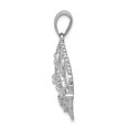 thumbnail image 2 of Real 14kt White Gold Diamond Crown Pendant; for Adults and Teens; for Women and Men, 2 of 4
