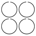 thumbnail image 1 of Juego de Anillos de Pistón Uxcell de 4 Piezas 50mm x 1.2mm Anillos de Pistón Negros Reemplazos para Sierra Eléctrica, 1 of 6