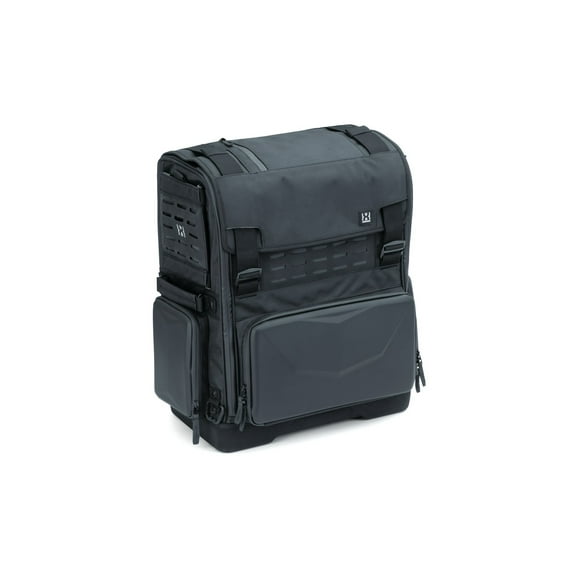 Kuryakyn 5222 XKursion XS Odyssey Motorcycle Travel Luggage: Weather Resistant Seat/Trunk/Rack Bag with Sissy Bar Straps, Black