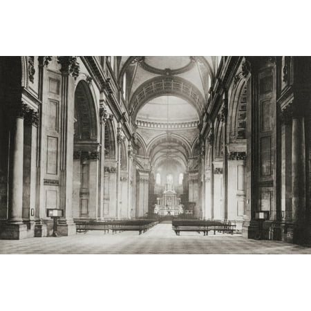 The Nave Of St Pauls Cathedral London England In The Late 19Th Century From London Historic And Social Published 1902 (Best Historic Pubs In London)