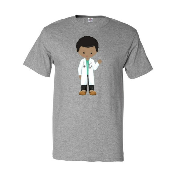 Inktastic African American Boy, Doctor, Lab Coat, Medicine T-Shirt