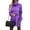 Purple, variant on comerut Fall Winter Women Dress Lace-up High Waist Piled High Collar Long Sleeves Sheath Slim Fit Thick Warm Mini Dress