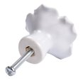 thumbnail image 3 of SHOWERORO 2Pcs Rose Shaped Ceramic Cupboard Knobs White Kitchen Drawer Pull Handles, 3 of 8