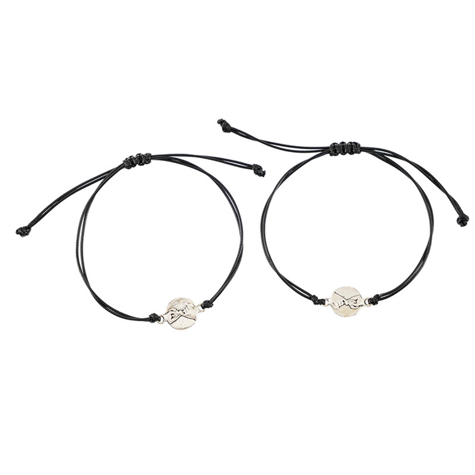 Fongwan 2Pcs Magnetic Couple Bracelets for Women Men Mutual Attraction  Heart Bracelet Lover GiftsPink Black  Walmartcom