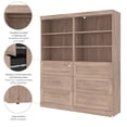 thumbnail image 4 of Pemberly Row 72" Closet Organizer with Drawers in Rustic Brown, 4 of 10
