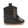 thumbnail image 5 of CAICJ98 Baby Boys Girls Western Cowboy Boots Infant Booties Toddler Soft Sole Cowgirl Boots Black,3.5(Infant/Toddler), 5 of 7