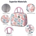 thumbnail image 4 of Flower Lunch Bag for Women Men Reusable Insulated Lunch Bags, Leakproof Cooler Food Lunch Tote Bag, Large Capacity Lunch Box for Work School Travel Picnic, 4 of 7